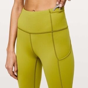 Lululemon Fast and Free Crop II 19" *Nulux
Golden Lime